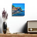 Vibrant Mediterranean Acrylic Wall Clocks - Stylish Prints, Easy Mounting, Long-Lasting