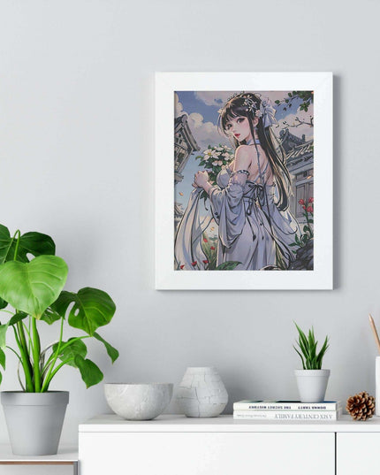 Sustainable Anime Girl Framed Wall Art: Enhance Your Space with Eco-Conscious Design