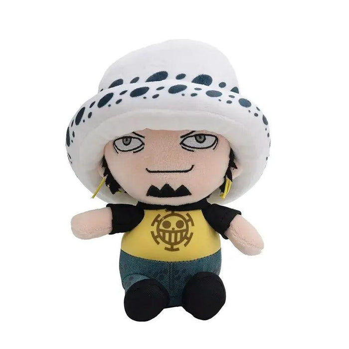 Anime Character Plush Toy Set - 25CM Luffy, Chopper, Ace & Law Figures Bundle