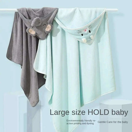 80x80 Cozy Cotton Fleece Newborn Wrap Blanket for Infants 0-12 Months - All-Season Absorbent Bath Towel in White, Pink, Blue, Gray - Très Elite