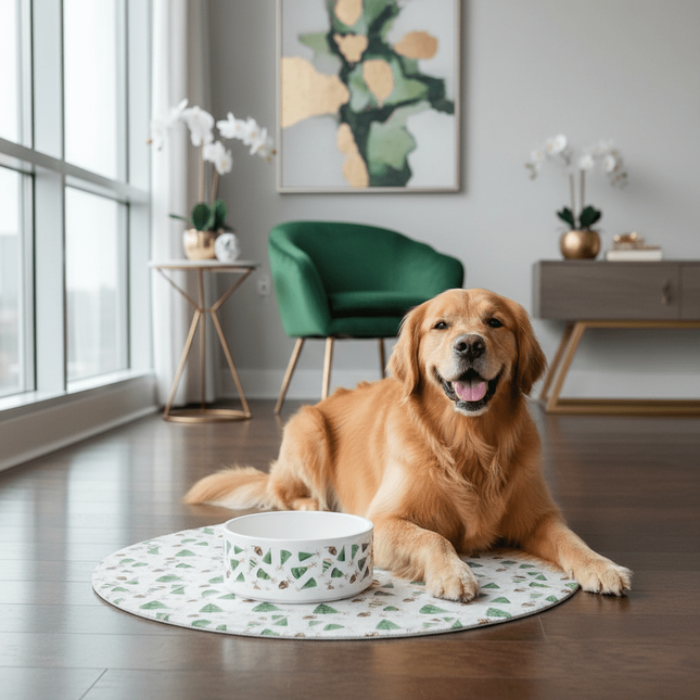 Elegant Artisan Ceramic Pet Bowl - Elevate Your Pet's Dining Experience with Style