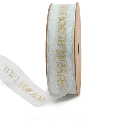 Bronzing Organza Ribbon – Gift & Cake Box Packaging, 15 Designs