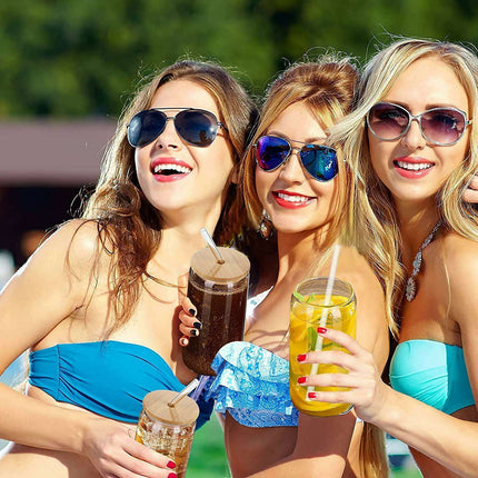 Elegant Can-Shaped Glass Tumbler Set - 4 Premium Cups for Luxurious Beverage Experiences