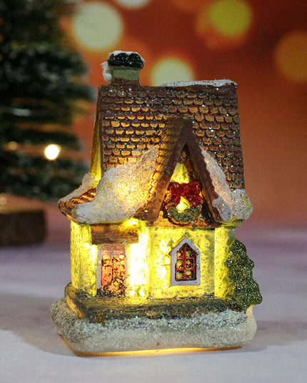 Christmas Decorations Micro Landscape Resin House