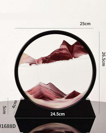 Mesmerizing 3D Glass Quicksand Art for a Tranquil Environment