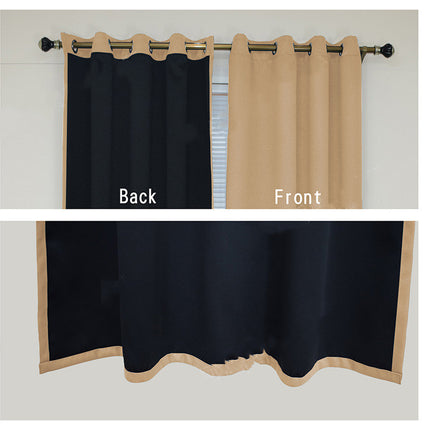 Peekaboo Studio Full Blackout Curtain with Black Lining - 1pc