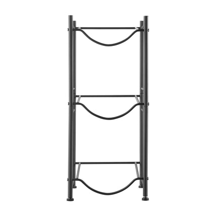 VEVOR 3-Tier Water Jug Holder Rack for 3 Bottles - Durable Black Desig