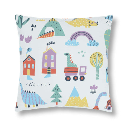 Colorful Nordic Floral Kids' Outdoor Waterproof Cushion Collection - Fun Zippered Pillows for Playtime Excitement