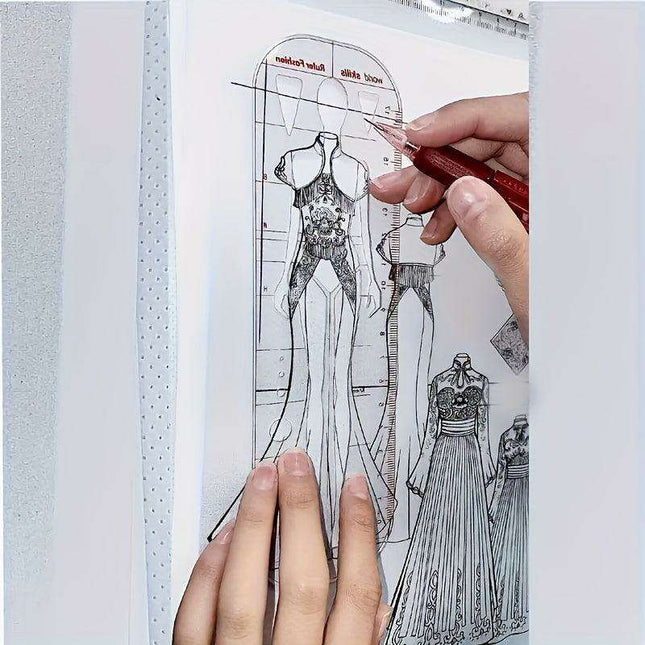 Fashion Design Acrylic Human Figure Template Ruler for Creative Illustrators