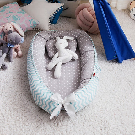 Peekaboo Studio Cotton Crib Bed - Soft & Breathable for Ultimate Comfo