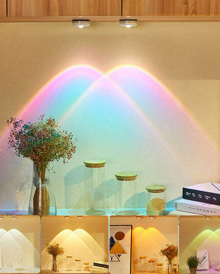 Led Lights Wireless Closet Kitchen Lights Under Furniture Battery Powered Sunset Nightlight Wall Lamp Bedroom Decoration Cabinet