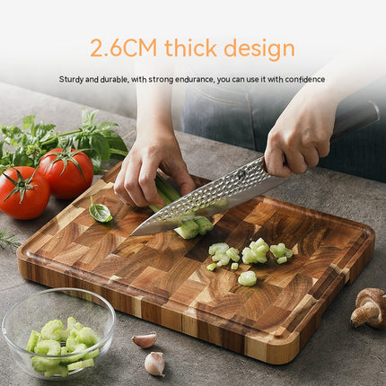 Acacia Mangium Wood Cutting Board 350x250x26 mm Thick Kitchen Board