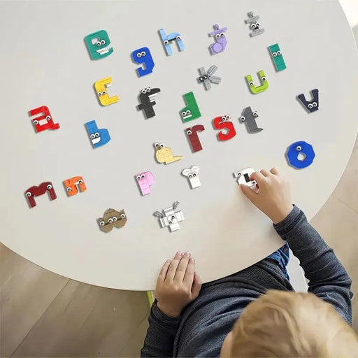 Educational Lowercase Alphabet Building Blocks Set for Children