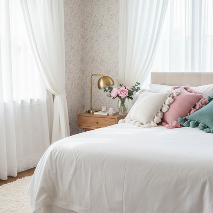 Bohemian Knitted Cushion Cover with Fringe