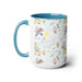 Sophisticated Maison d'Elite Two-Tone Ceramic Coffee Mugs - Luxe Morning Indulgence 15oz