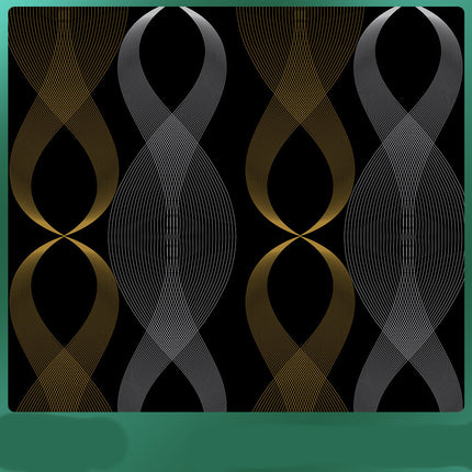 Living Room Wallpaper Geometric PVC Design 0.45x1m Minimalist Style