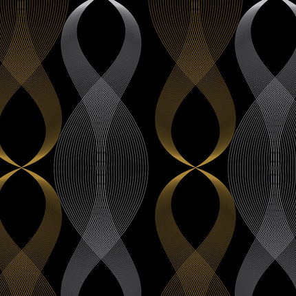 Living Room Wallpaper Geometric PVC Design 0.45x1m Minimalist Style