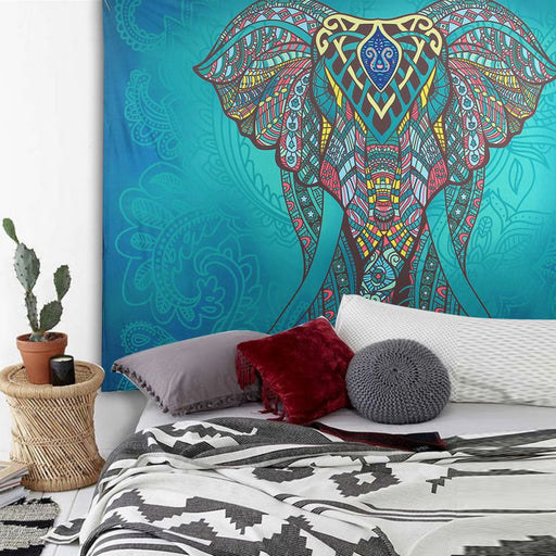 Elegant Bohemian Mandala Tapestry: Artisanal Opulence for Your Home