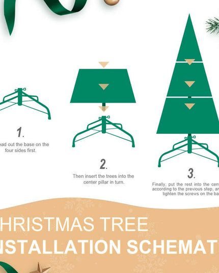 PE, PVC Christmas Tree, Green