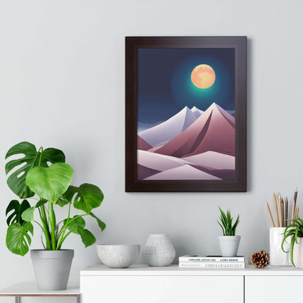 Celestial Harmony Framed Night Sky Artwork - Sustainable Chic for Your Living Space