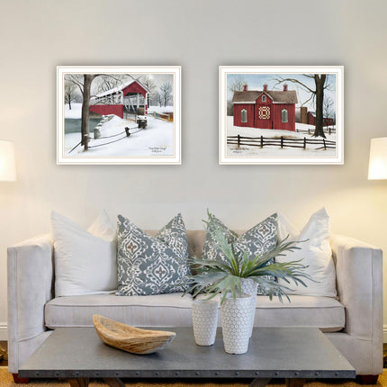 Billy Jacobs 2-Piece Lovers Knot Quilt Wall Art - Framed Decor Print