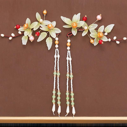 Peekaboo Studio Women's Flower Tassel Hairpin Set - Elegant Accessorie