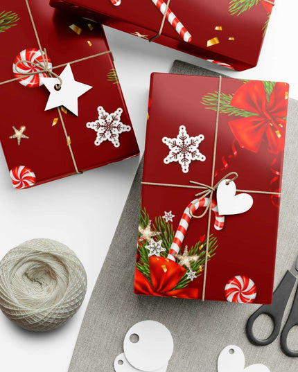 Elegant 3D Holiday Gift Wrapping Paper Set - Artfully Made in the USA