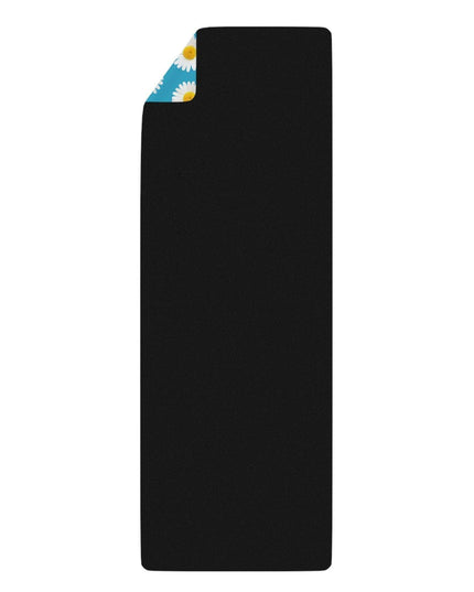 Luxurious Daisy Blossom Microfiber Yoga Mat - Enhance Your Practice Experience