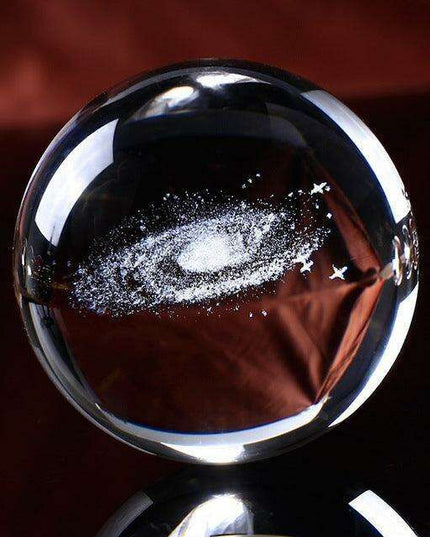 Galactic Elegance: Handcrafted K9 Crystal Celestial Sphere