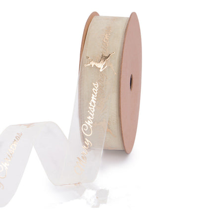 Bronzing Organza Ribbon – Gift & Cake Box Packaging, 15 Designs