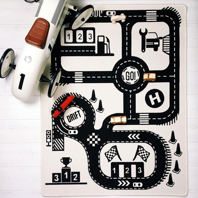 Industrial track cross track carpet