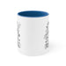 Colorful Two-Tone Ergonomic Coffee Mug - 11oz Custom Ceramic Cup