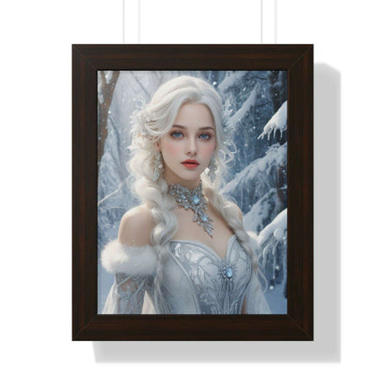 Winter Wonderland Puppy Framed Gaming Art - Sustainable Decor for Your Home
