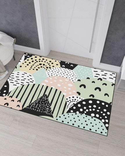 Chic Customizable Heavy Duty Polyester Floor Mat for Home Safety