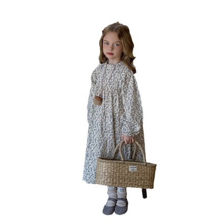 Spring And Autumn New Long Sleeve Princess French Floral Skirt