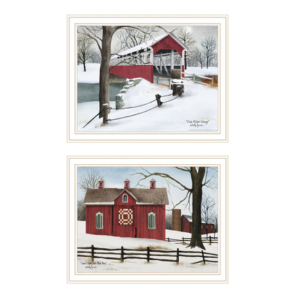 Billy Jacobs 2-Piece Lovers Knot Quilt Wall Art - Framed Decor Print
