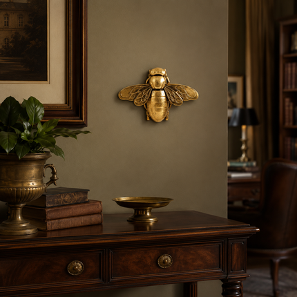 Xin Yi 3D Resin Simulated Animal Statues - Golden Bird & Butterfly Dec Figurines resin-handicrafts-simulated-animal-statues-golden-bird-background-wall-decoration-three-dimensional-pendant-butterfly-bat