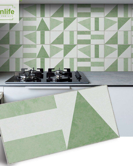 Geometric Urban Elegance Wall Stickers: Modern PVC Décor for Your Home