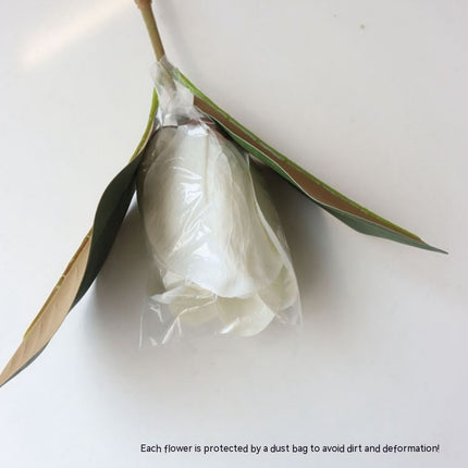Peekaboo Studio High-End Laminated Large Magnolia Plastic Flower