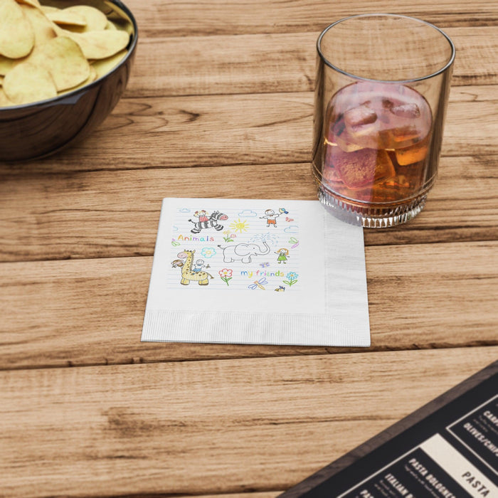 Elegant White Coined Napkins for Exquisite Gatherings