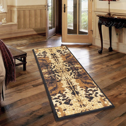 Tribes GC YLS4008 2'7" x 7'3" Southwest Area Rug, Black Polypropylene