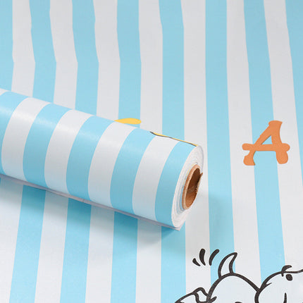 Self Adhesive Wallpaper PVC Cartoon Series Pastoral 45 Banana Stars Moon 10m
