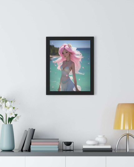 Eco-Conscious Mermaid Art Set with Sustainable Framing