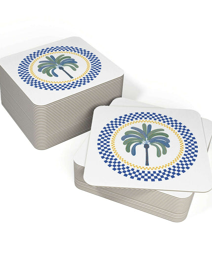 Tropical Palm Leaf Coasters - Set of 50 or 100 - Perfect for Parties & Home Decor