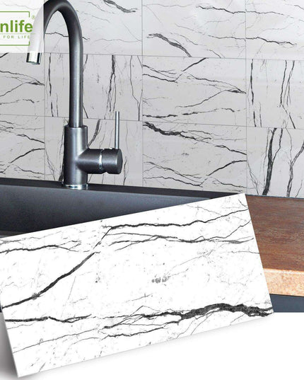 Luxurious Waterproof Brick Decals for Washbasin Enhancement