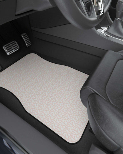 Elegant Monogrammed LOVE Car Floor Mats - Full Luxury Set for Your Vehicle