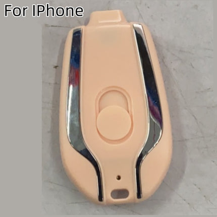 1500mAh Mini Power Emergency Pod Keychain Charger With Type-C Ultra-Co