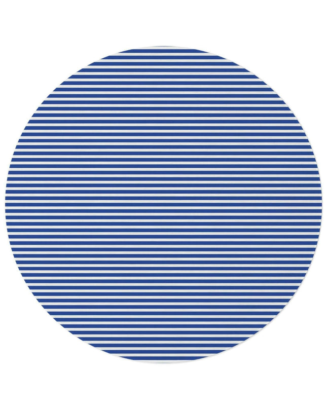 Vibrant Chenille Round Rug - Stylish Stripes and Fun Designs