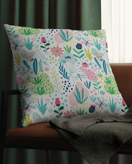 Vibrant Weather-Resistant Floral Garden Cushions - Très Bébé Collection