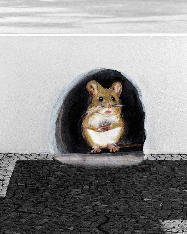 Whimsical Mouse Hole Wall Stickers: Enchant Your Living Space